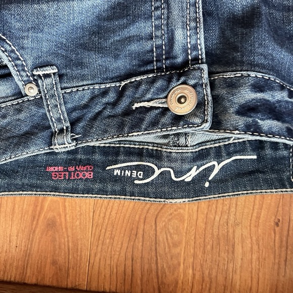 Boot cut INC denim pants with, with cool back pocket details Size 10 Size 30 - Picture 2 of 8